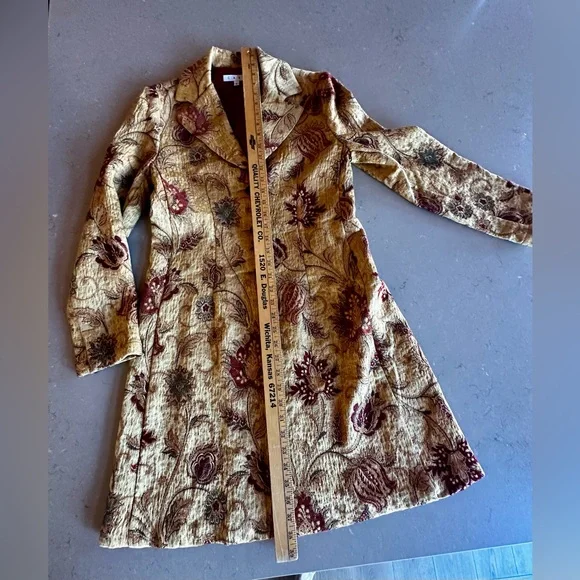 CAbi Fall Floral Coat vintage size 6 - Picture 13 of 13